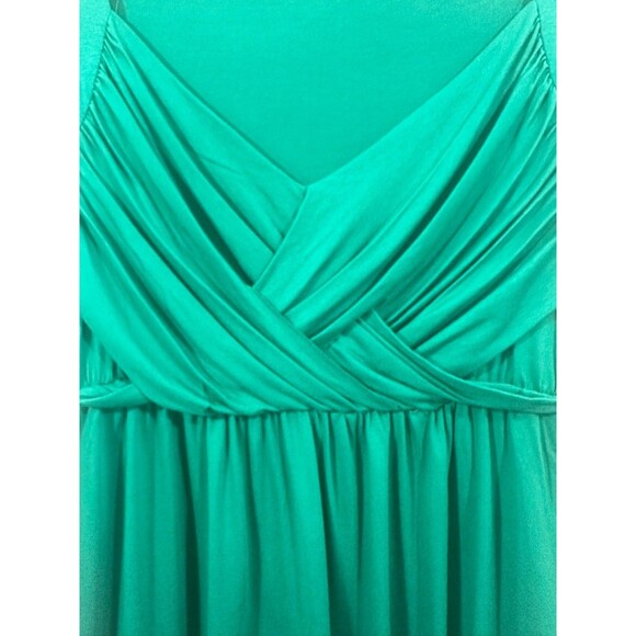 Soprano Womens Tunic Shirt Size 2X Emerald Green Ruched Puff Sleeve - Picture 7 of 10